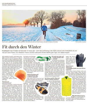 Winterlaufen Interview mit Herbert Steffny in der Stuttgarter Zeitung