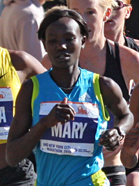 Mary Keitany aus Kenia - Favoritin fr den Olympia Marathon
